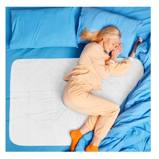 PRIVA 4 Pack Waterproof Washable Incontinence Bed Pads, 24 x 34 Inch Reusable Bed Wetting Underpad, Heavy Duty Mattress Protection for Elderly Seniors, Kids, Pets, Ultra Absorbent Pee Pads