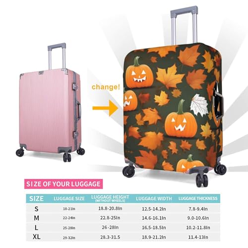 Housse citrouille Thanksgiving blanche XL lavable en polyester - 5