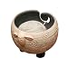 WHAT ON EARTH Sleepy Sheep Ceramic Yarn Bowl Knitting Bowl - Holds Ball of Yarn for Tangle Free Needlecrafts, 6" W x 4.5" H