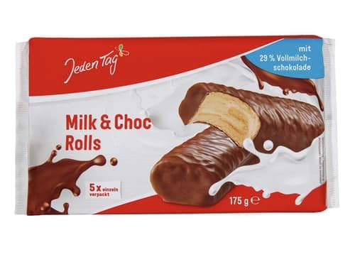 Jeden Tag Milk & Choc Rolls (0.17 kg)