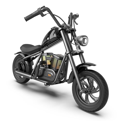 HYPER GOGO Cruiser 12 Plus - Kid's Motorbike (Black)