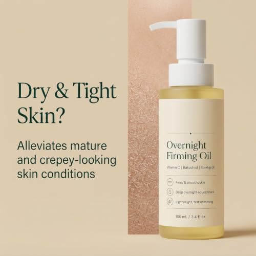 2PCS Cellv Overnight Firming Oil, Vitamin C, Bakuchiol and Rosehip - 3
