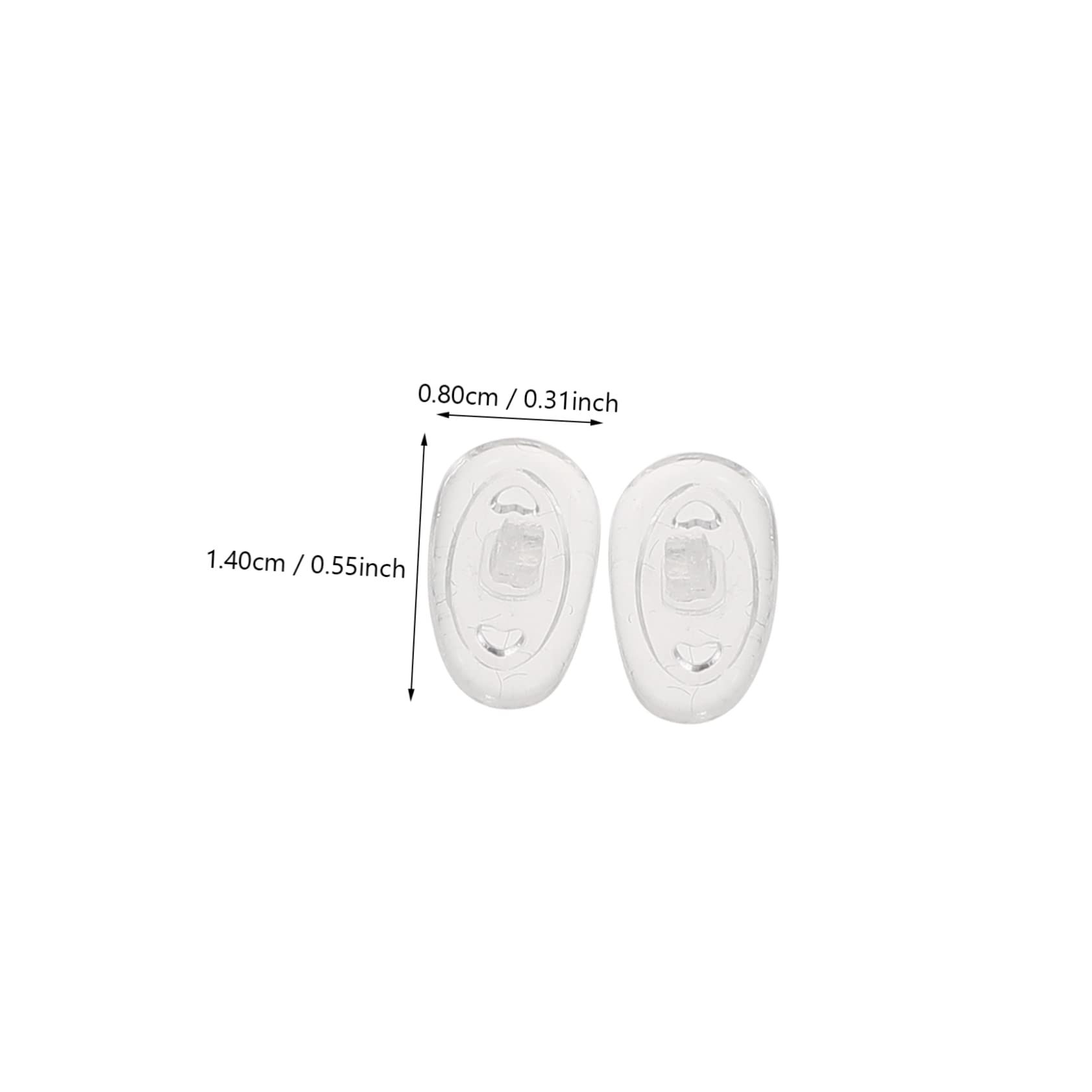 Healeved Lot de 2 Plaquettes Nasales pour Lunettes Non Confortables Hautes Robustes Fabrication Soignée 50 Pièces