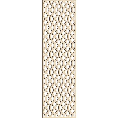 Image of Resort Decorative Pierced Fretwork Wood Wall Panels, 23 3 /8 inchW x 59 3 /8 inchH x 1 /4 inchT, Birch