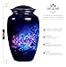 Blue Car Urn, Urns for Human Ashes Adult Man, Human Urns for Ashes, Small Urn for Ashes for Women, Large Urns for Human Ashes, Burial Urns for Adult Human Ashes(Size - 10inch 1Pcs, 3inch 1Pcs)