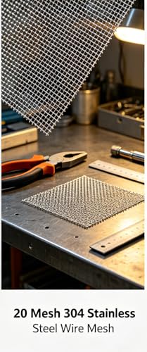 Image of 30 Mesh Stainless Steel Screen Mesh, 0.17mm Wire Diameter, 1m x 3m Woven Filter Mesh Sheet, Rust & Corrosion Resistant for Industrial Filtration, Kitchen, Garden, Vent Cover & DIY Projects