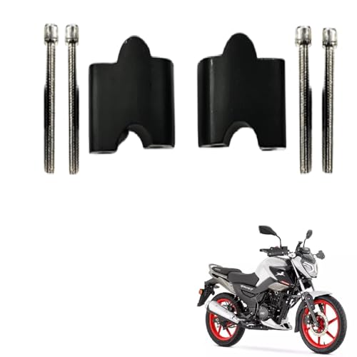 Image of Bike Handle Riser /Raiser Handlebar /Handleriser Height Riser Clamp /Fog Light Compatible for TVS Raider