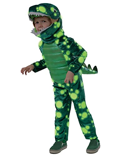Disfraz de Dinosaurio Verde para Niños Talla 2-4 miniatura 2