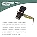 Flygun 1 PC Car Crankshaft Position Sensor Replacement, Waterproof Durable Vehicle Engine Camshaft Accessories, Compatible with Chevrolet Series OEM #12596851 10456042 10456256 (Black)