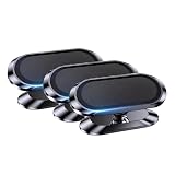 Magnetic Car Phone Holder 3Pcs Car Magnetic Phone Holder Mount Universal Suction Cup Navigation Support Adjustable 360 Rotation for Automotive Supplies (Black-3PCS)
