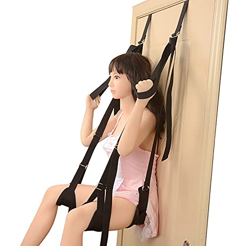 Love Swing Sex Swing Comfortabel voor de deur, extreem robuuste seks swing set voor paar,Black - Afbeelding 3