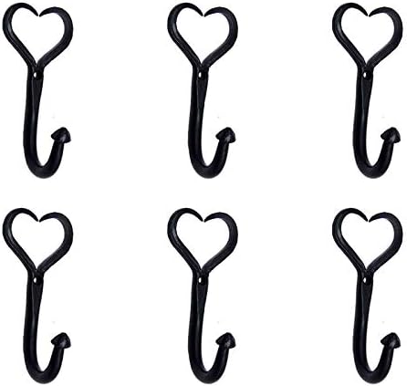 Adonai Hardware Nathan Black Antique Iron Hook (Supplied a 6 Pieces per Pack)