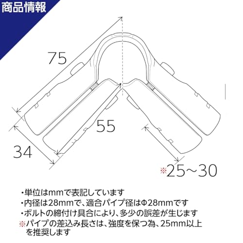 NTY メタルジョイント ブラック Φ28mm用(イレクターメタルジョイントのHJ-3と互換性あり) 組立て パイプ ラック 4方向 ジョイント NTY-2B 10個セット