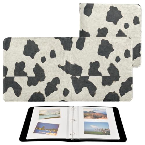 Libro fotografico per foto, fotolibri con texture della pelle di mucca, per foto di tutte le dimensioni, autoadesivo, 10 x 15 cm, 12 x 17 cm, 15 x 20