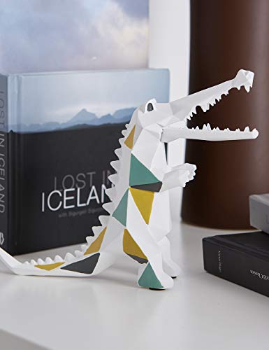 Amoy-Art Statuetta Figurine Coccodrillo Statua