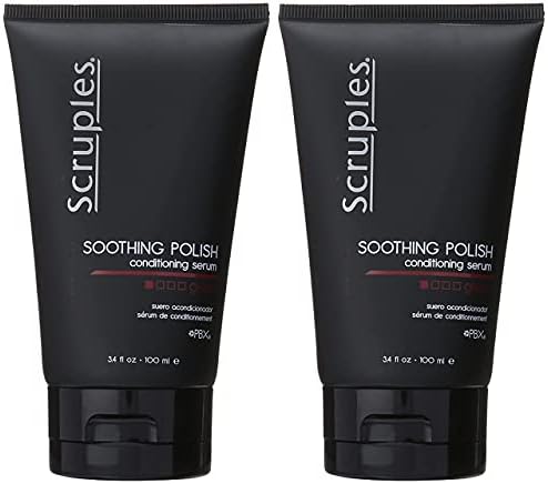 Scruples Soothing Polish Conditioning Serum - Detangler & Anti- Frizz Leave-In Gloss - Get Shiny, Healthy Hair - Conditioner For Men and Women with Any Hair Type (Pack of 2)