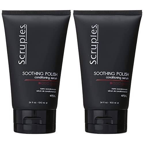 Scruples Soothing Polish Conditioning Serum - Detangler & Anti- Frizz Leave-In Gloss - Get Shiny, Healthy Hair - Conditioner For Men And Women With Any Hair Type (Pack Of 2) #TOP7