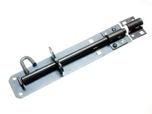 Verrou à glissière 200mm BZP résistant pour réparer et fermer dix portes en bois