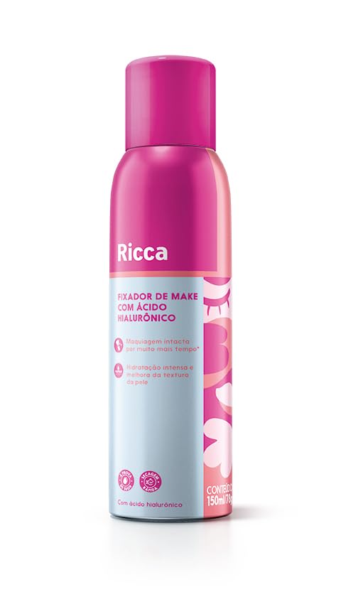 FIXADOR DE MAKE COM ÁCIDO HIALURÔNICO 150ML RICCA