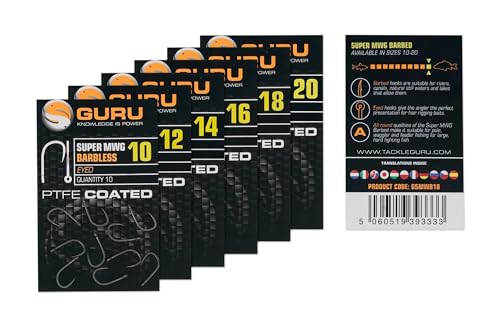 Guru Super MWG Barbless Eyed PTFE Coated 12