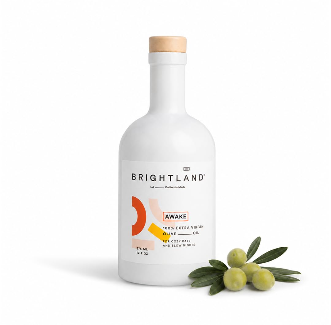Brightland Awake Extra Virgin Olive Oil, High Polyphenol, 12.7 Fl Oz