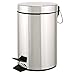 Produktbild axentia Treteimer in Silber, 5 Liter Kosmetikeimer für Küche & Bad, Abfalleimer aus rostfreiem Edelstahl, Badezimmereimer mit Deckel & Pedal, Mülleimer mit Kunststoffeinsatz