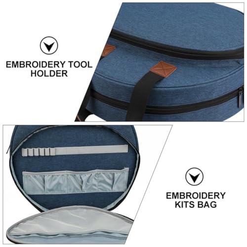 Bolsa de bordado Oxford CANIGHT de gran capacidad con compartimentos para viaje 7