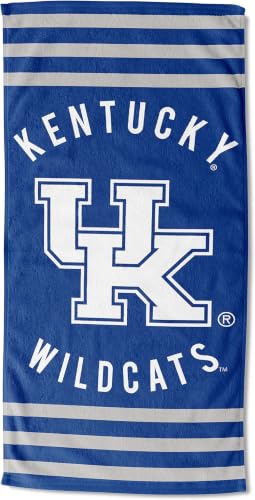 Image of Northwest NCAA Kentucky Wildcats Unisex-Adult Beach Towel, 30 inch x 60 inch, Stripes (Pack of 6)