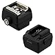 JJC Blitzschuhadapter mit Synchronisationsbuchse für Sony & Minolta Autolock Kamera mit altem iISO Blitzschuh auf Standard Blitzschuh