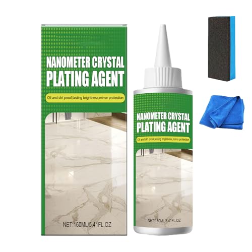 Nanometer Crystal Plating Agent, Nano Crystal Coating Agent for Tile & Furniture, Coating of Stone Nanocrystals, Marble, Granite & Ceramic Shine & Sealant, 160ml (1PCS)