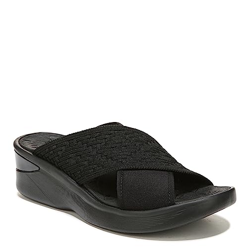 BZees Womens Sundance Slide Sandal Black 11 M