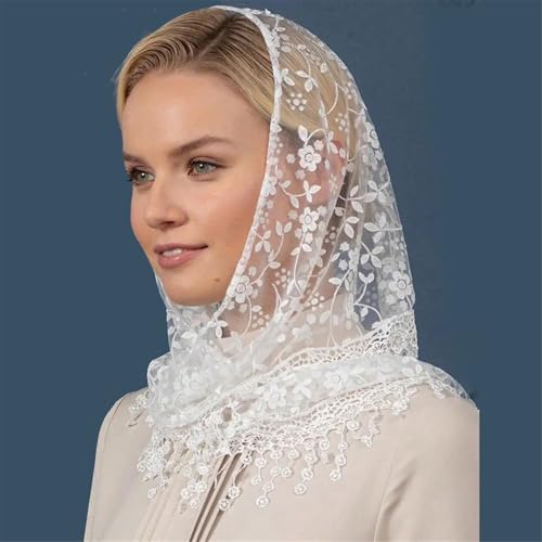 French Styles Lace Flower Headwrap Triangle Head Scarf Elegant Bandanas For Women Music Festival Photography Accessories Mosque Wear4