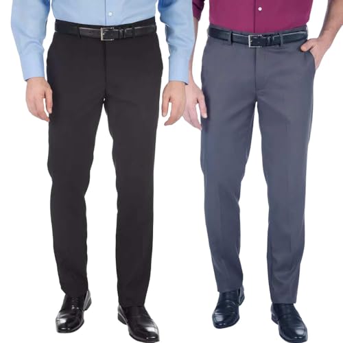 Kit 2 Cal&ccedil;as Social Oxford Original Moda Lisa Masculina