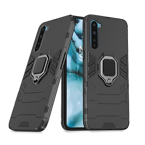 Image of Amazon Basics Back Cover for OnePlus Nord (2020)| 360 Protection Case| D5 Tough Armor Bumper Case (Black)