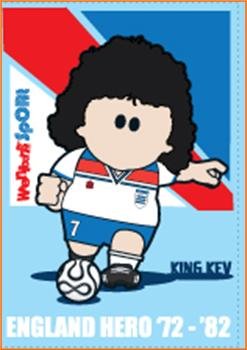 Weenicons Sport ~ Fridge Magnet ~ ENGLAND HERO '72-'82 (King Kev)
