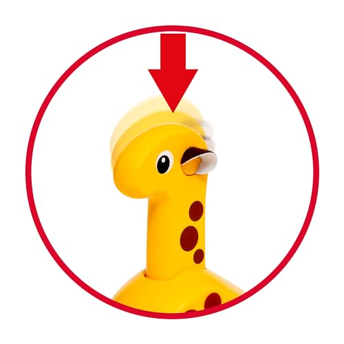 BRIO 30229 Push & Go Giraffe - Niedliches Drück- und Fahrspielzeug in klassicher Optik - Empfohlen ab 12 Monaten