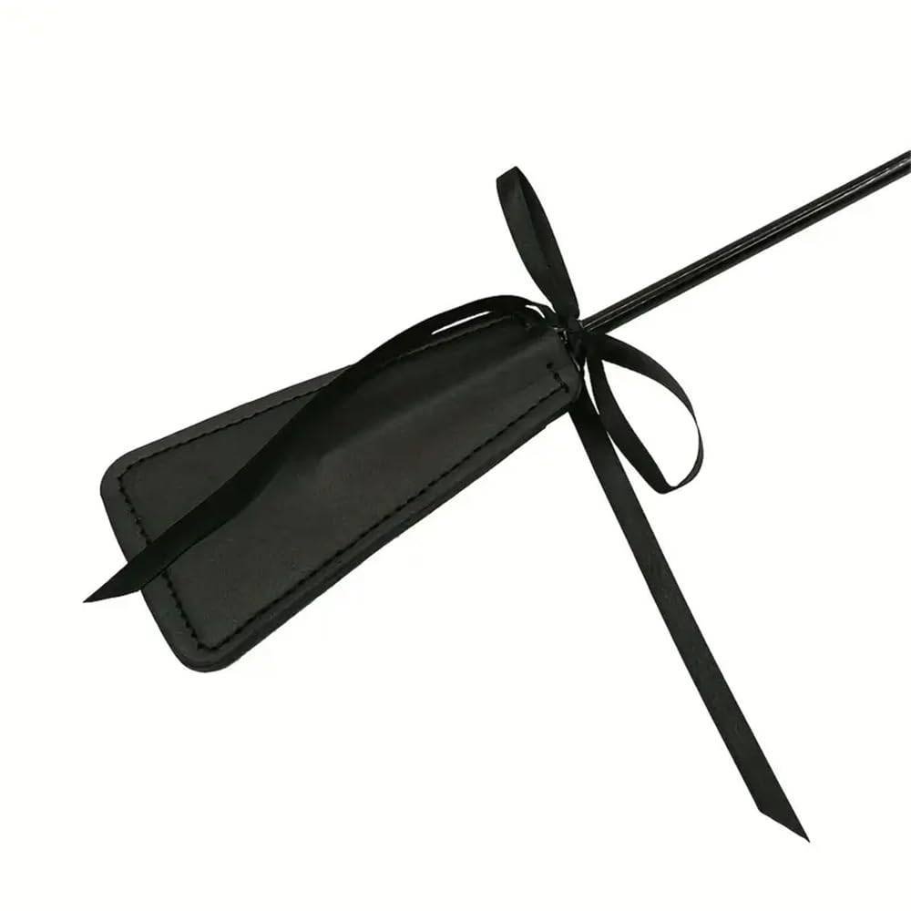 1 plume noire, raquette en cuir, fouet en cuir artificiel, adapté aux jeux de rôle adultes