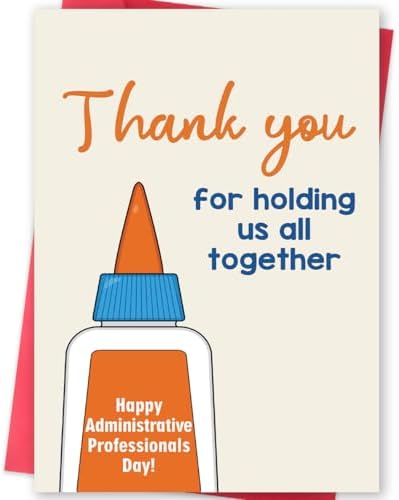 Amazon.com: MOROLURU Administrative Professionals Day Card, Thank You ...