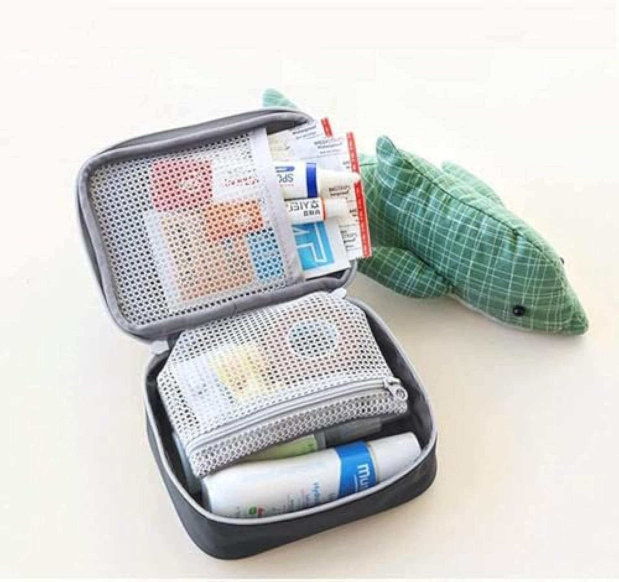 Compact First Aid Organizer Bag, Waterproof Travel Medical Storage Pouch