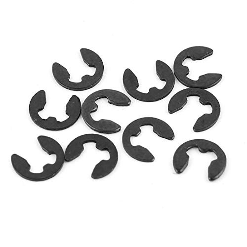 Aexit 10pcs 02037 Electrical equipment E-Clip 2.5mm Inner Width for RC 1/10th 4WD Car Buggy Truck