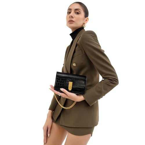 Image of Miraggio Mila Shoulder Clutch Bag With Chain Strap For Party | Clutch Purse For Women