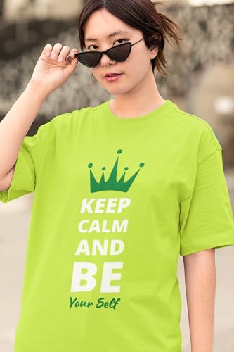 Image of Reifica Pure Cotton Half Sleeve Loose Fit Oversized T Shirts for Women /Girls Combo Pack of 2