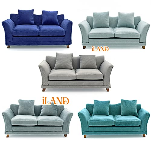 Iland Modern Dollhouse Furniture On 1/12 Scale Of Miniature Sofa For Dollhouse Living Room (Dark Blue Velvet) #TOP5