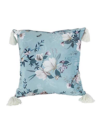 Image of eyda Digital Printed Cushion Covers with Zipper (Pack of 2) 18x18 Inches, Velvet Reversible Pillow Covers, Decorative Throw Cushion Covers, Square Cushion Cover for Sofa, Bed and Home Decor