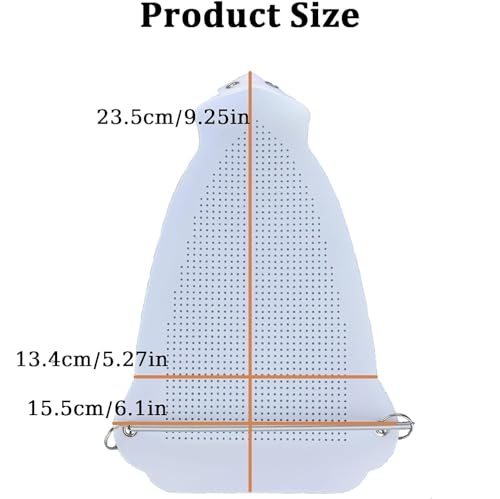 Image of HOUSELY Steam Iron Teflon Cover Non Stick Heat Resistant Soleplate Protector Universal Fit Iron Shoe Guard Prevent Shine Burn Marks Safe Ironing Accessory for Clothes Steam Dry Press