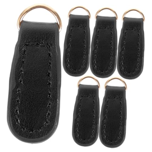 CORHAD Replacement Zipper Pulls Tabs 6 Pack of Leather Zipper Heads for Easy Installati