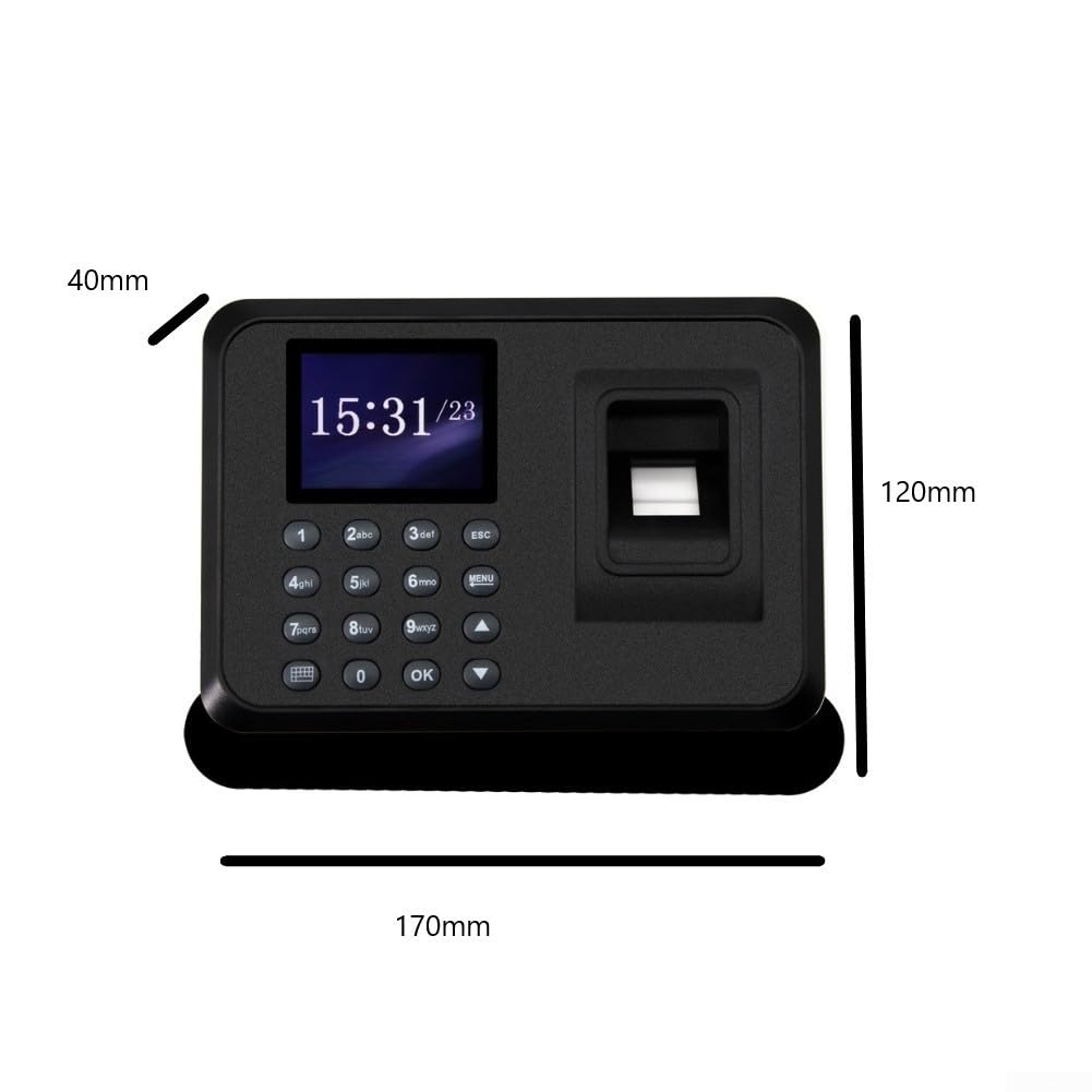 Sistema biometrico di misurazione del tempo con impronta digitale e password, T710 Attendance Machine fino a 1000 utenti, rapporti Excel, multilingue