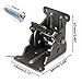 Skelang Foldable Bracket, Self-Lock Hinge Hardware with Screws Lock Extension Support for Table Leg, Bed Leg, Workbench, Pack of 4