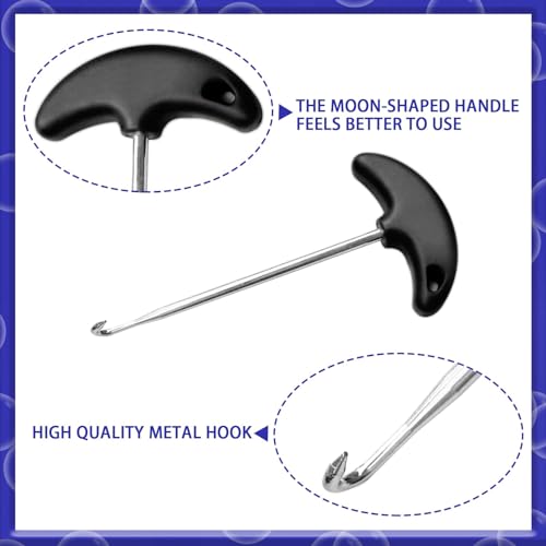 2-Pack Skate Lace Tighteners - Ice Hockey Skate Lace Tightener Tool - Stainless Steel Shoe Lace Tightener for Hockey Skate, Boot Lace Hooks for Ice-Skates Boots