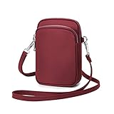 ☎ Einfach zu Tragen: Wind Took Handy Wallet Handtasche mit Handschlaufe und Schultergurt, leicht, große Kapazität, aber schlank, Mode Aussehen und sehr einfach zu tragen. Crossbody Design, damit Ihr Handy bei Ihnen bleibt, wenn Sie Ihre Hände frei haben.